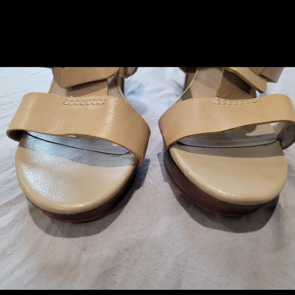 FRANCO SARTO MOPED tan Leather Sandal womens 7.5. - Picture 8 of 12